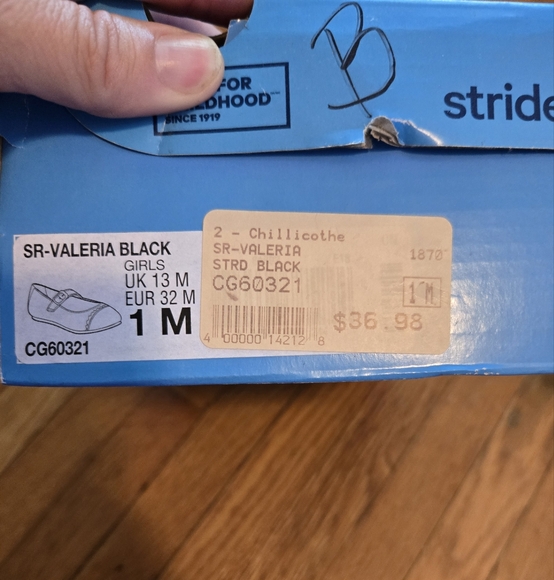 Stride Rite Black Ballet Flats Size Y1 - Picture 3 of 7